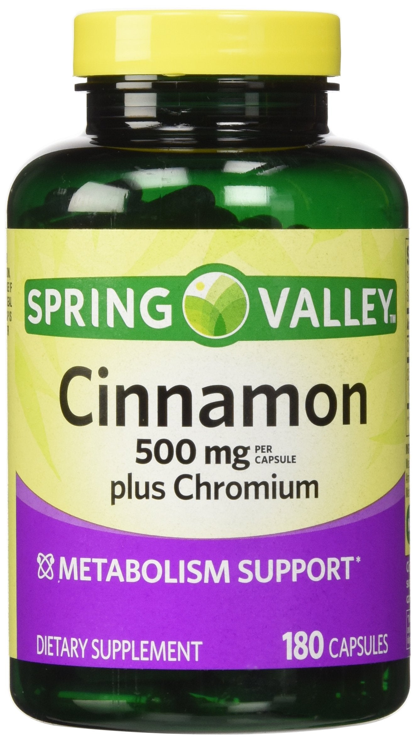 Spring Valley Cinnamon 500mg Plus Chromium Twin Pack – front view