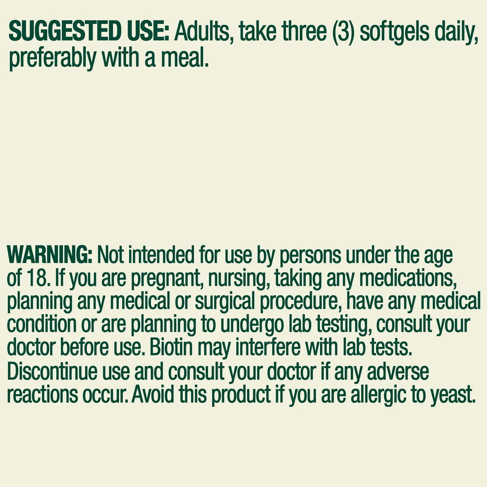 120-count bottle of Spring Valley Hair Skin Nails supplement