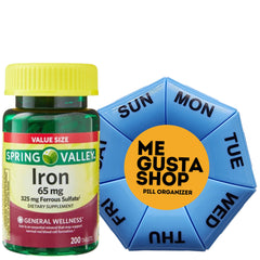 Spring Valley Iron Tablets 65 mg bottle with 200 count Pack 01 – hero image