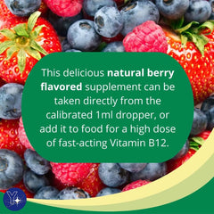 Close-up label: Spring Valley Vitamin B12 5000 mcg