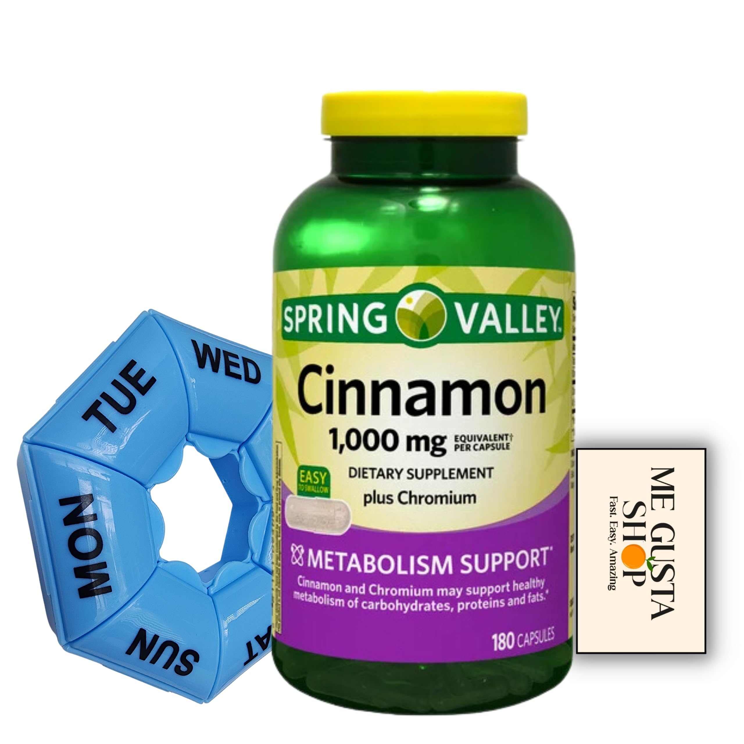 Pill organizer included with Spring Valley Cinnamon Plus Chromium