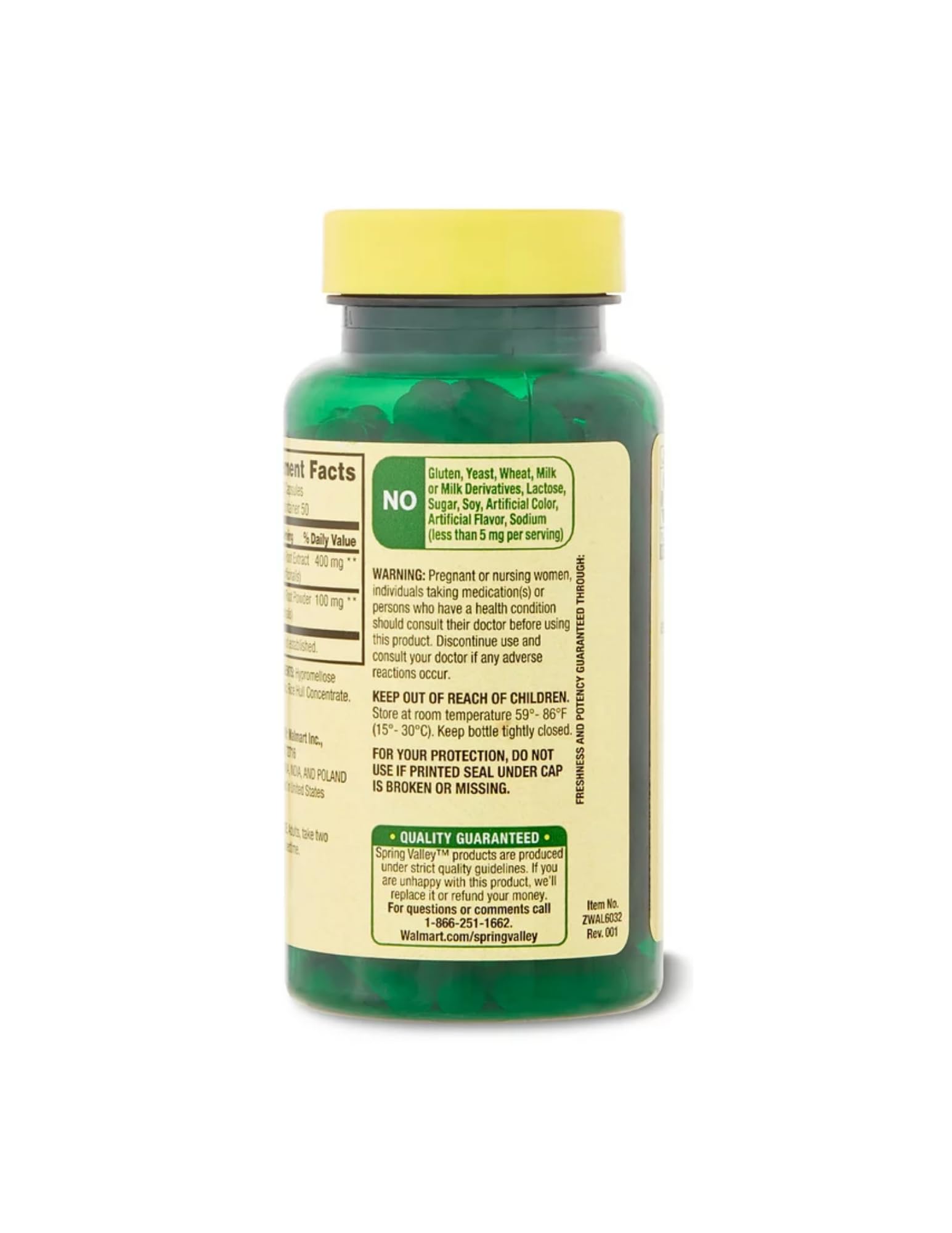 Spring Valley Valerian Root Capsules box and bottle