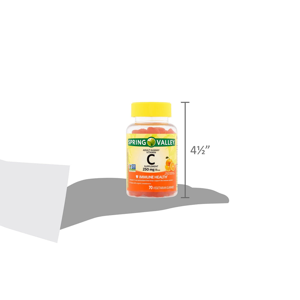 Serving size of Spring Valley Vitamin C gummies with 70 count