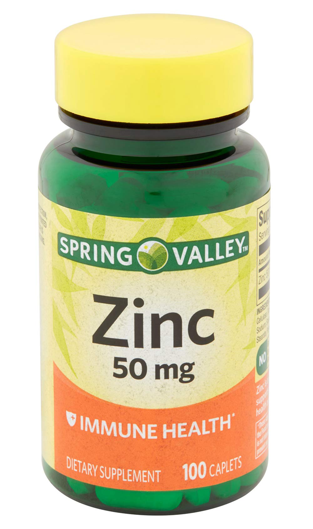 Two-pack packaging view of Spring Valley Zinc 50 mg