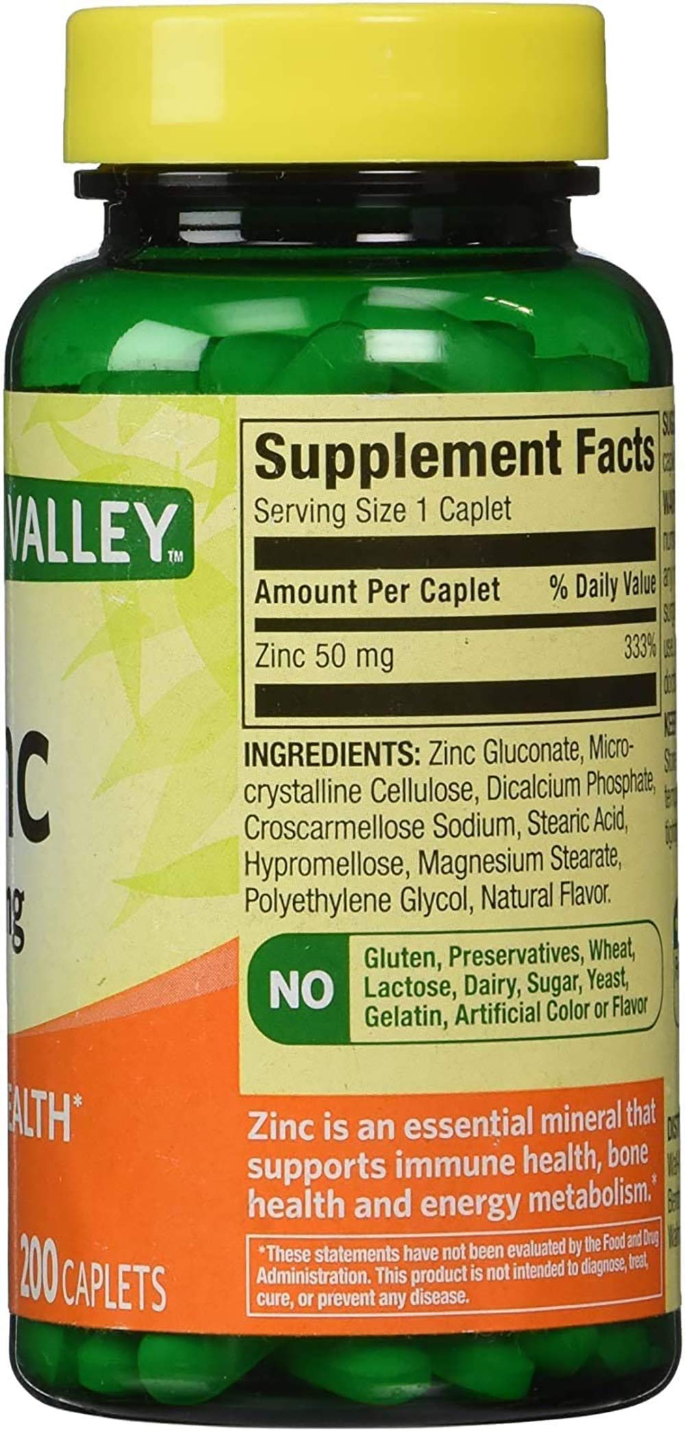 Small, easy-to-swallow zinc tablets for daily use