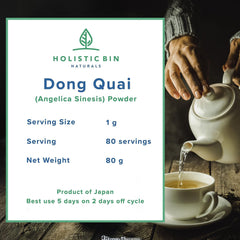 Spring-water extracted dong quai powder