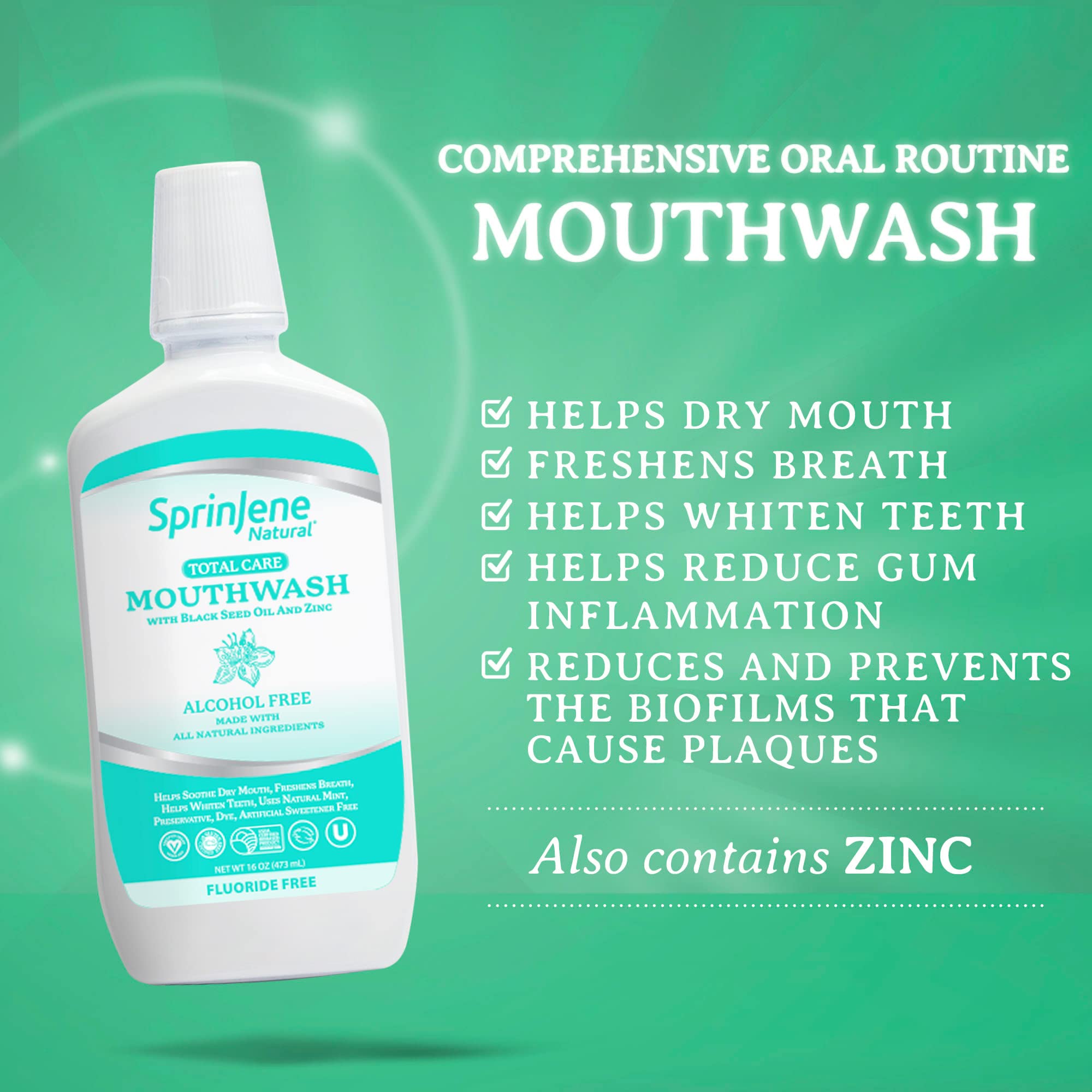 Hydration and relief for dry mouth illustration