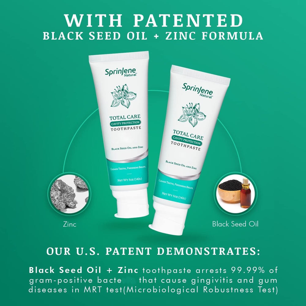 Toothpaste tube highlighting fluoride cavity protection