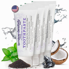 SprinJene Fluoride Free Toothpaste 4-pack packaging