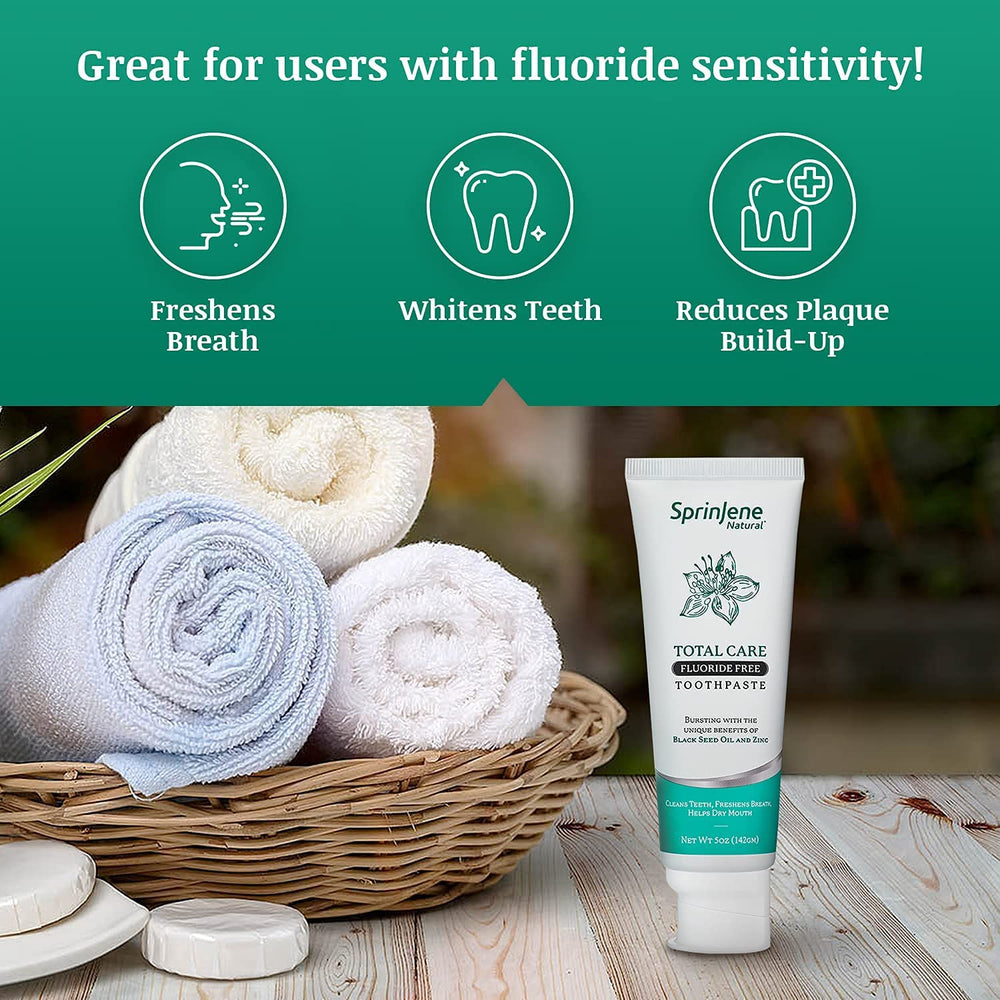 Fluoride-free toothpaste designed for dry mouth relief and fresh breath