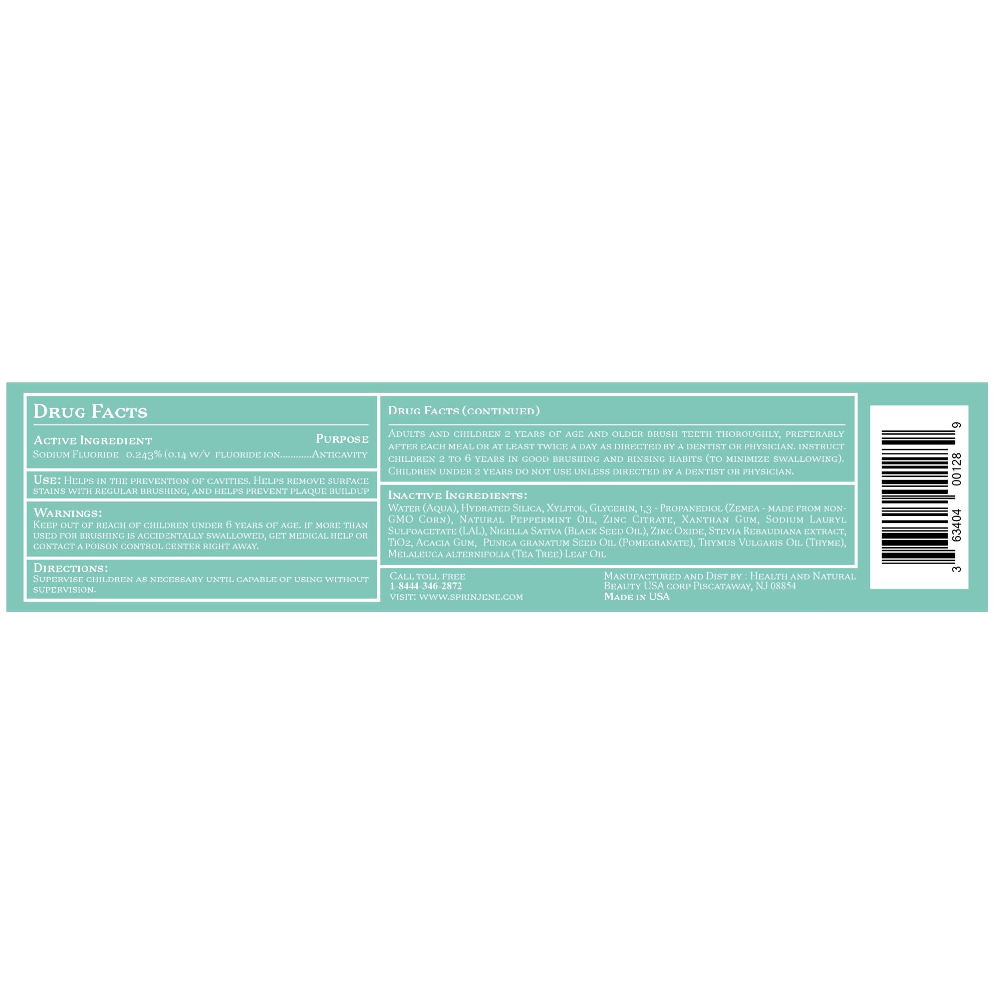 Toothpaste promoting gum health and fresh breath