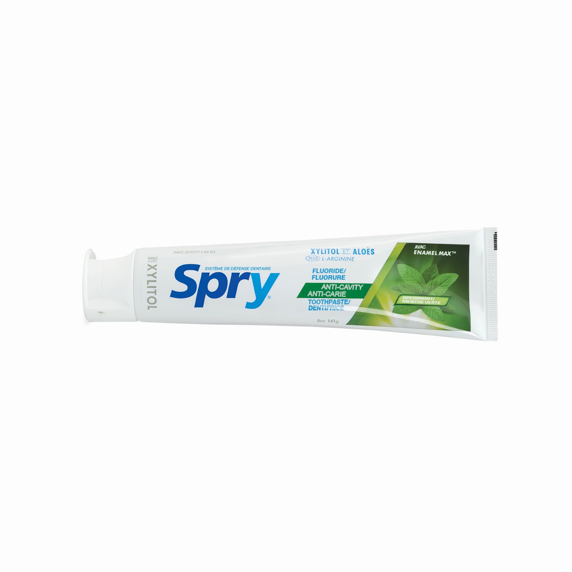 Spry Natural Xylitol Toothpaste 5oz Pack of 6 packaging front