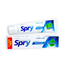 Packaging of Spry Natural Xylitol Toothpaste Pack of 2 – Minty Fresh