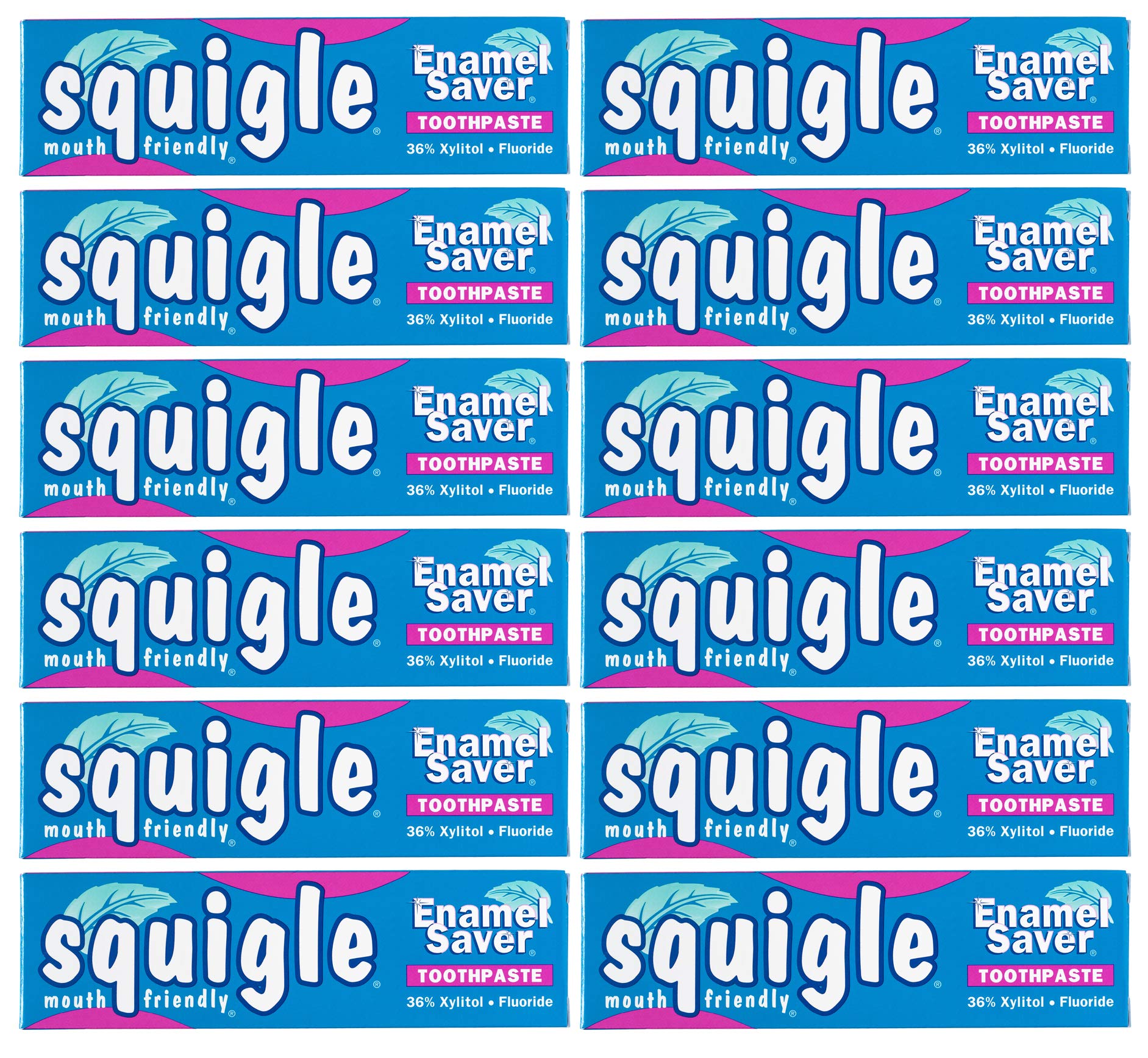 Squigle Enamel Saver Toothpaste 12-pack main display