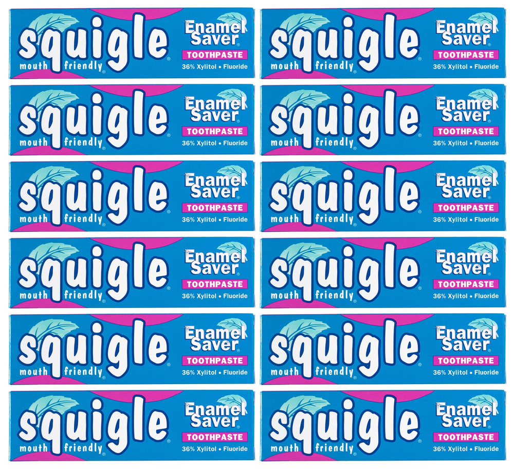 Squigle Enamel Saver Toothpaste 12-pack main display