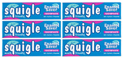 Squigle Enamel Saver Toothpaste 6-Pack front view
