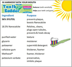 Close-up of Fluoride-Free labeling on Squigle toothpaste
