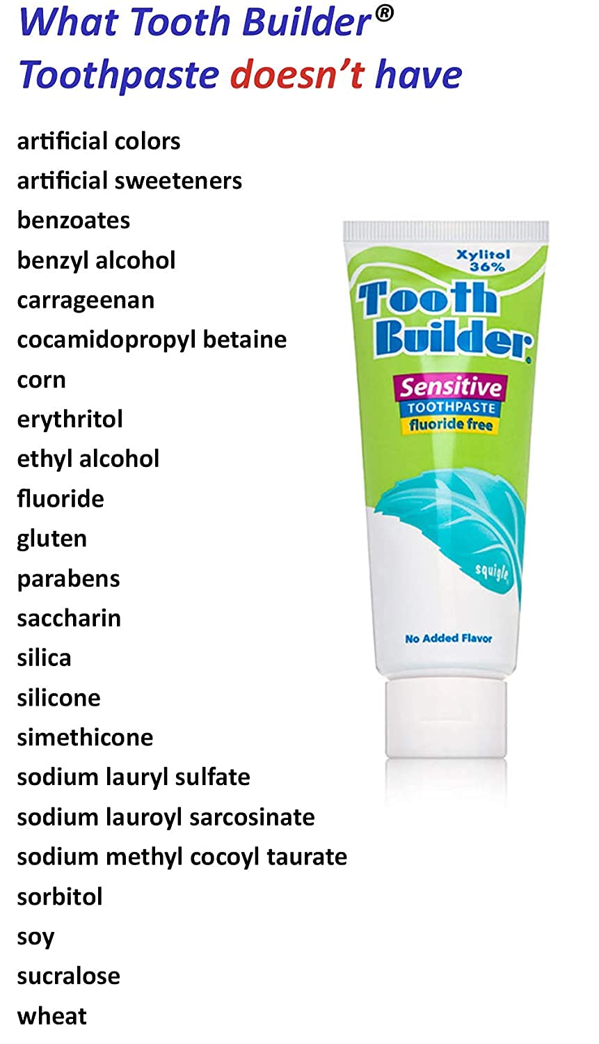 Highlight showing 36% xylitol content in Squigle Tooth Builder
