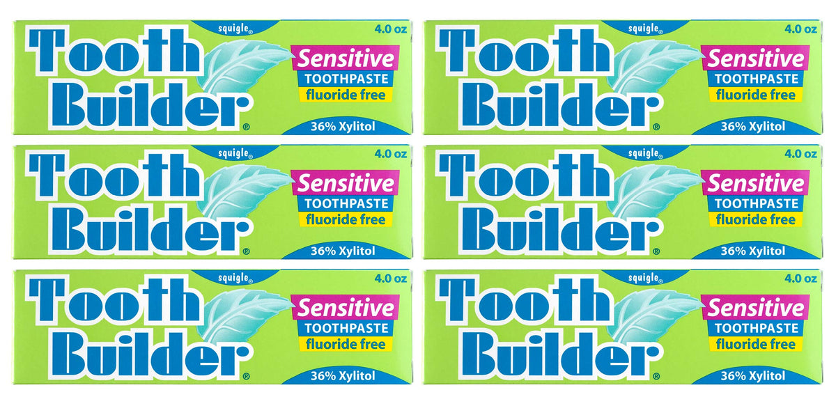 Squigle Tooth Builder SLS-Free toothpaste tube front view
