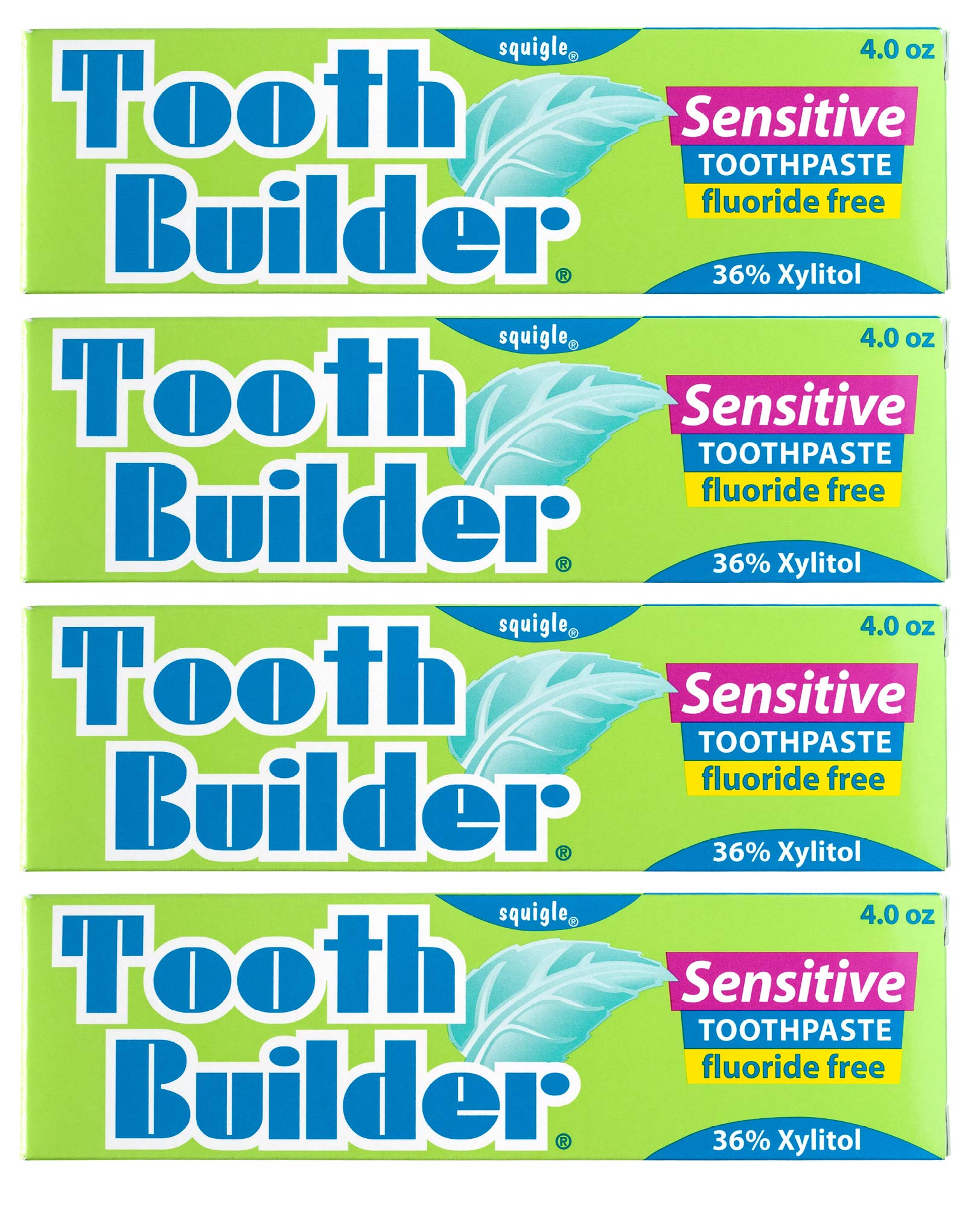 Front view of Squigle Tooth Builder SLS-Free toothpaste