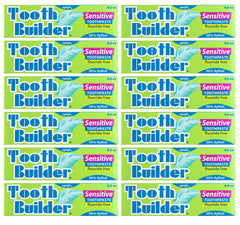 Squigle Tooth Builder SLS-Free toothpaste bottle, unflavored, 4 oz, pack of 12