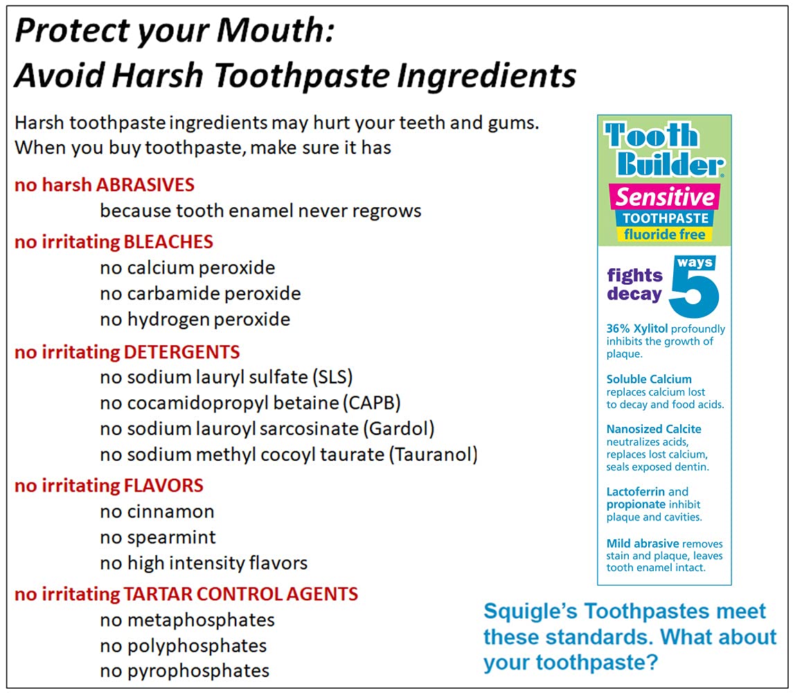 Toothpaste with xylitol content highlighted on label