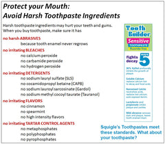 Toothpaste with xylitol content highlighted on label