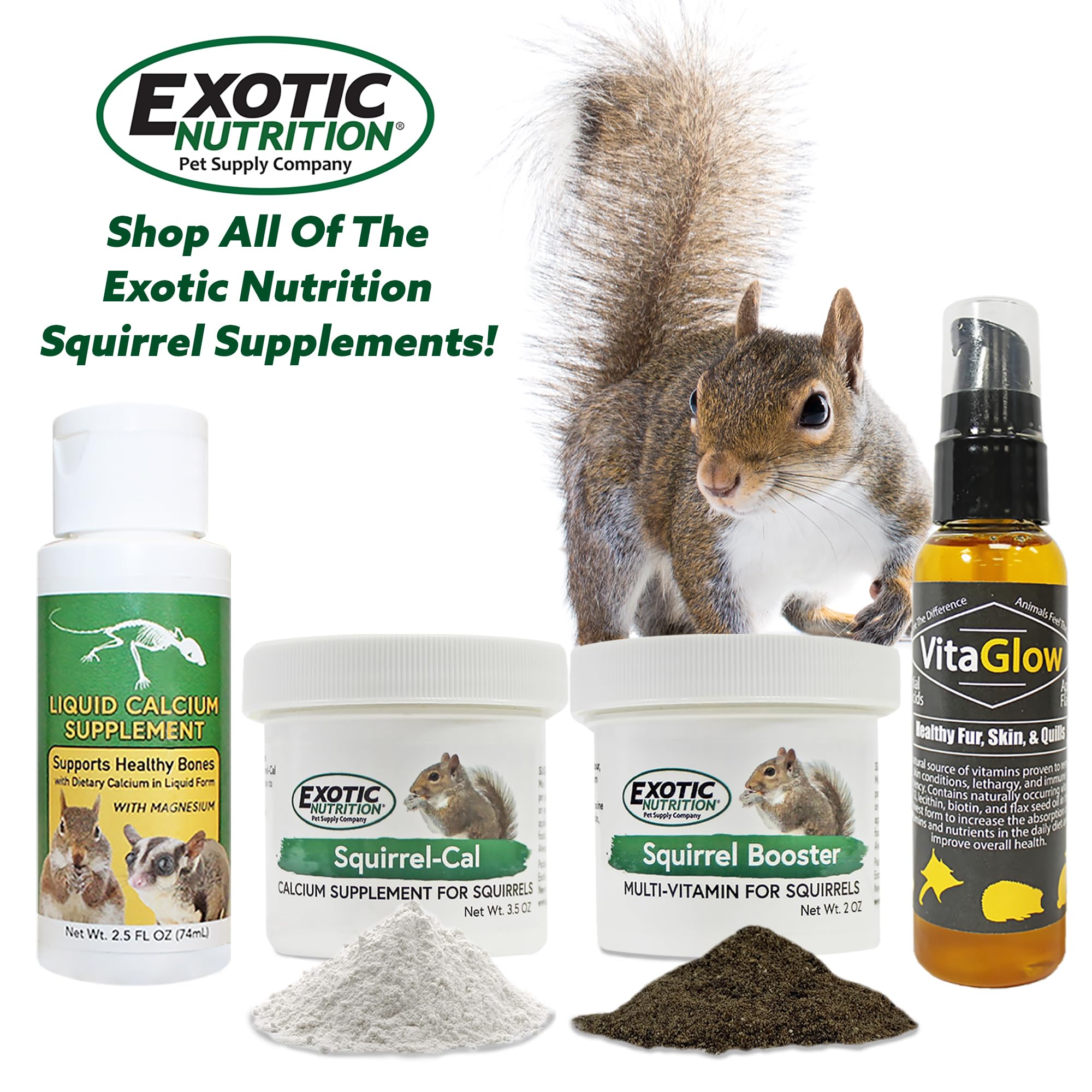 Dosage demonstration of mixing Squirrel-Cal with Squirrel Booster