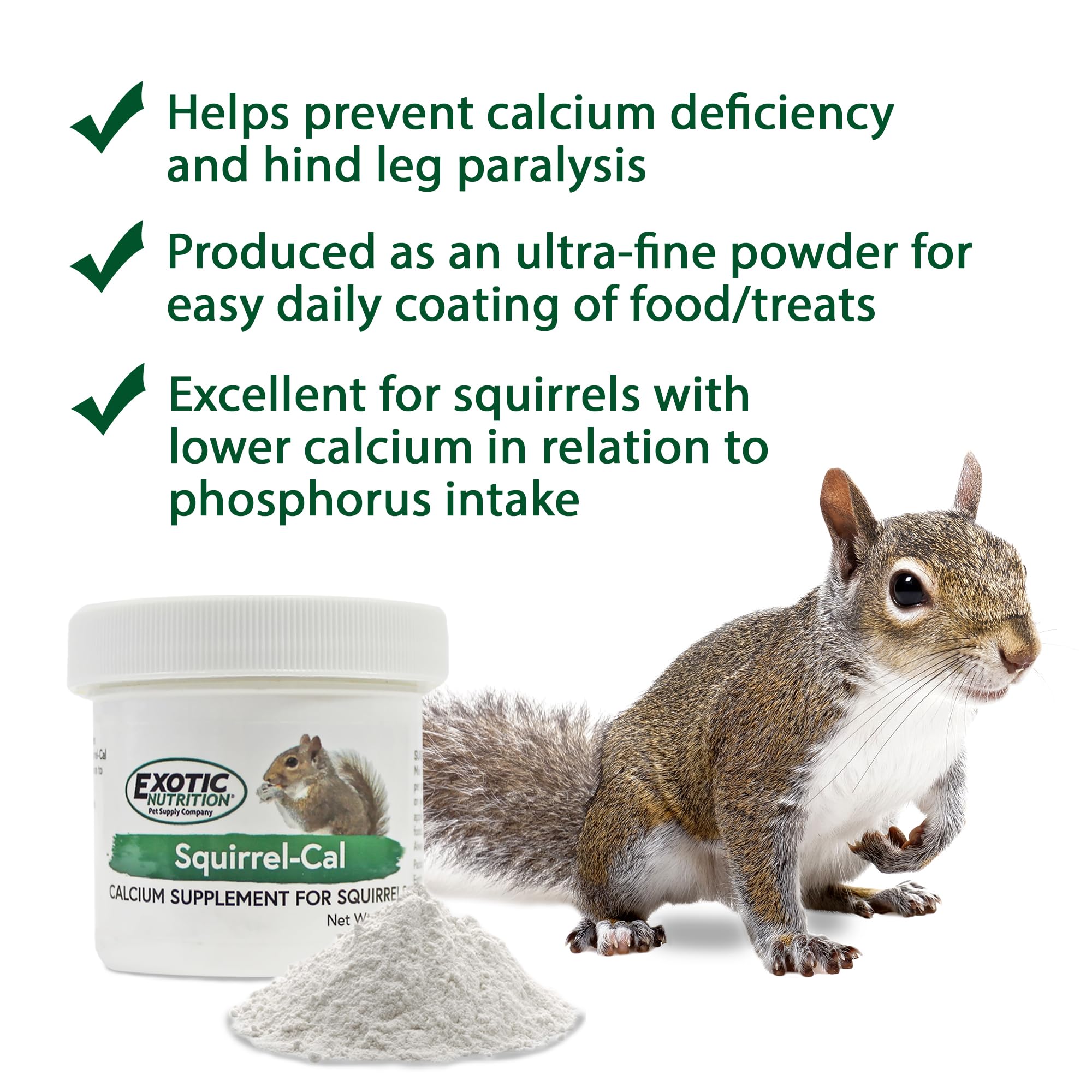Ultra-fine powder used to coat fruits or insects for squirrels
