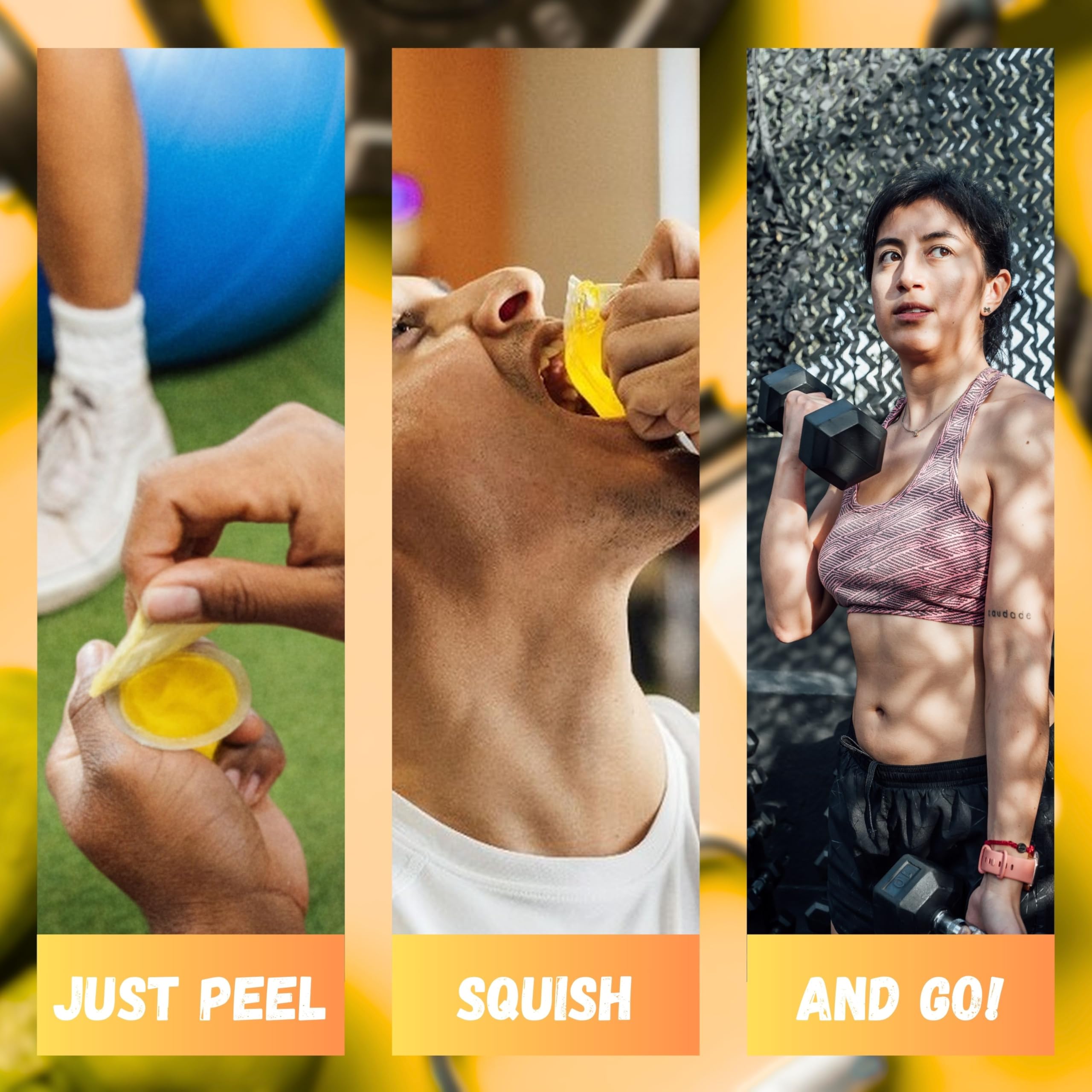 Squish Energy gummy shot citrulline ingredient-label spotlights blood-flow supporting amino acid