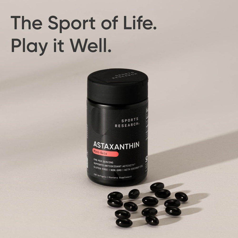 Front of box next to bottle with product name and features