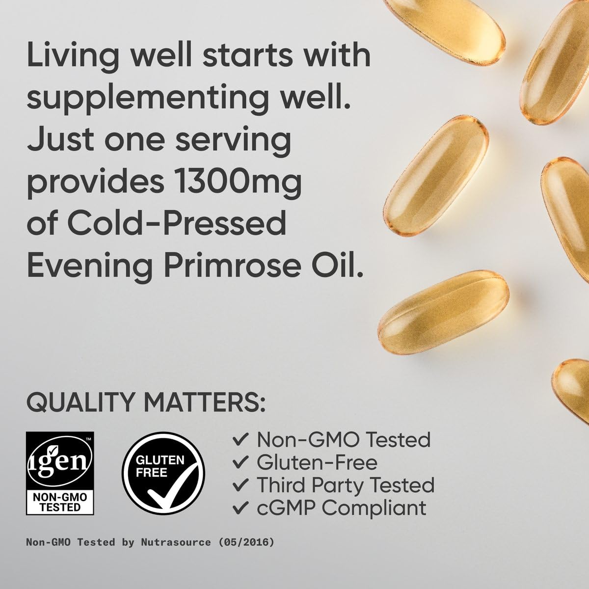Cold-pressed primrose oil seeds used for extraction