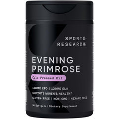 Sports Research Evening Primrose Oil Softgels 1300 mg – 30 count hero image