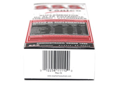 Close-up of SSS Tonic 10oz label details