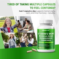 Lab tested purity label for ST John's Wort 14 in 1