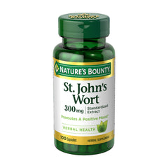Nature's Bounty St. John's Wort 300mg capsules bottle