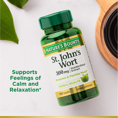 Capsules opened and prepared as a soothing St. John's Wort tea