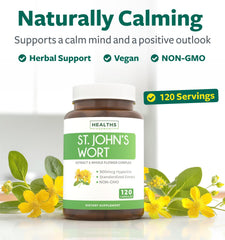 Saint John's Wort extract showing 0.3% Hypericin