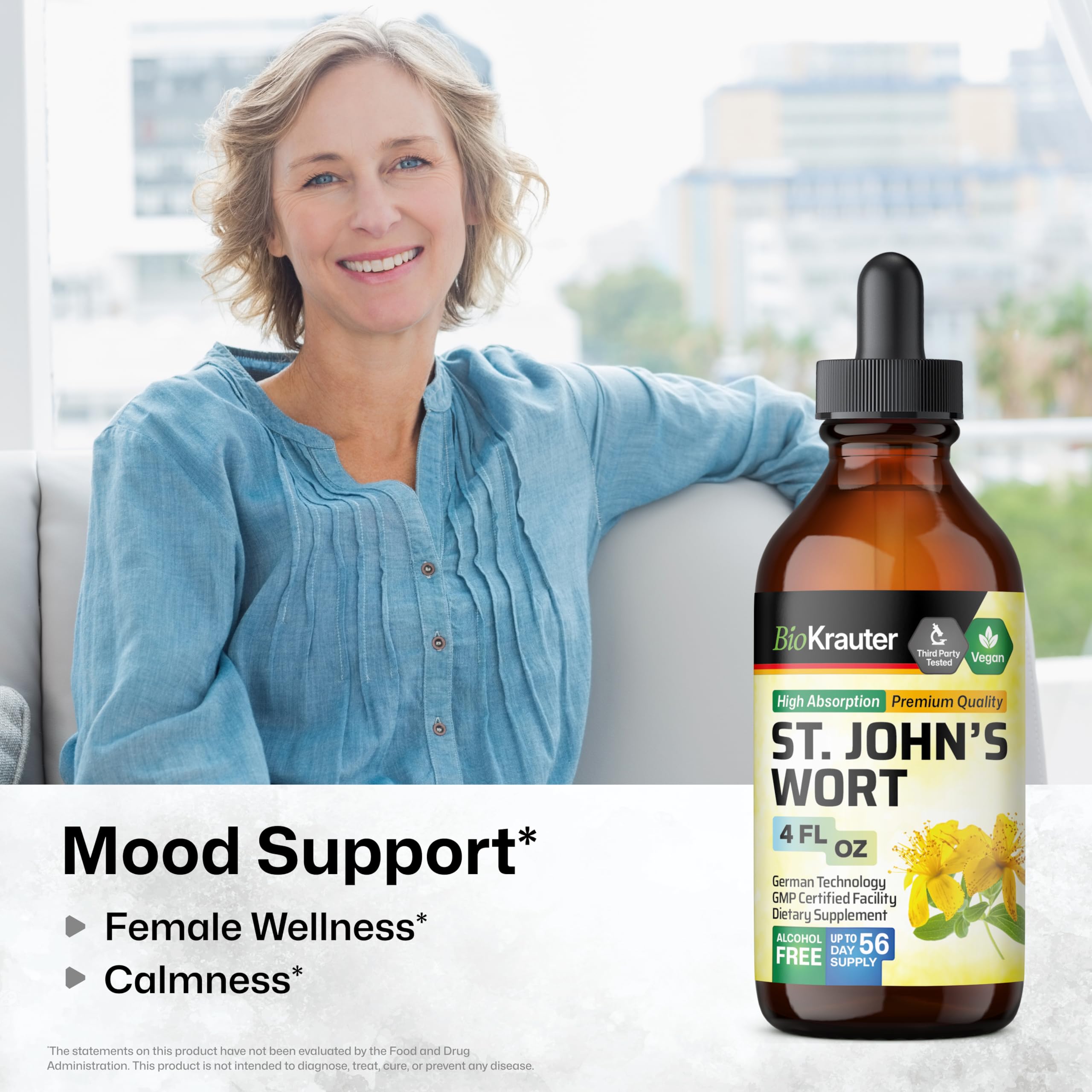 St. John's Wort liquid extract for mood support