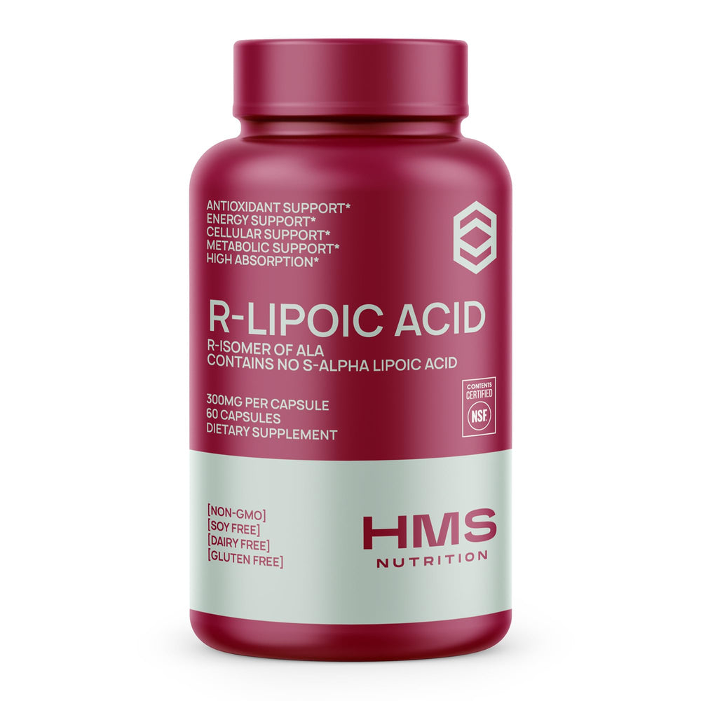 Stabilized R-Lipoic Acid 300mg bottle with 60 capsules
