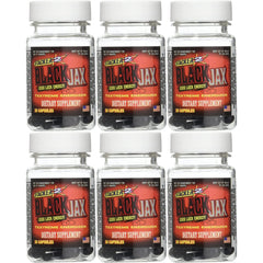 STACKER 2 Black Jax bottle front view for on-the-go energy boost.