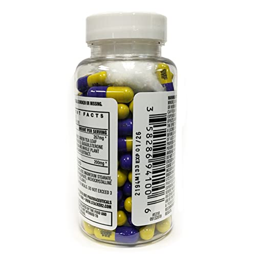 Back view of Stacker 2 Fat Burner Capsule bottle