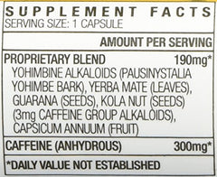 Packaging of Stacker 2 Yellow Hornet Ephedra Free