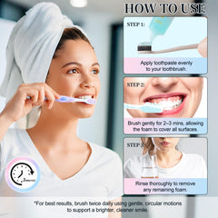 Stain removal action concept with toothpaste