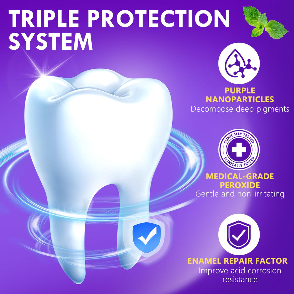 Before and after whitening second example