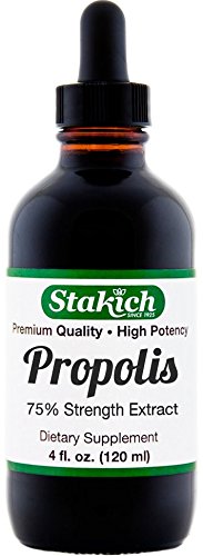 Stakich Propolis Extract bottle 4 oz 75% label