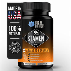 Front view of Stamen Male Wellness Supplement bottle