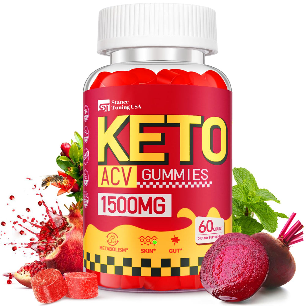 Stance Tuning USA Keto ACV Gummies bottle shows a sugar-free vegan formula for keto benefits.