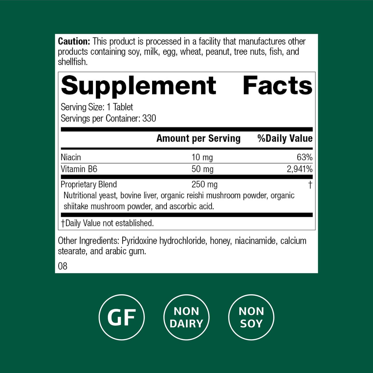 B6-Niacinamide supplement supporting energy metabolism