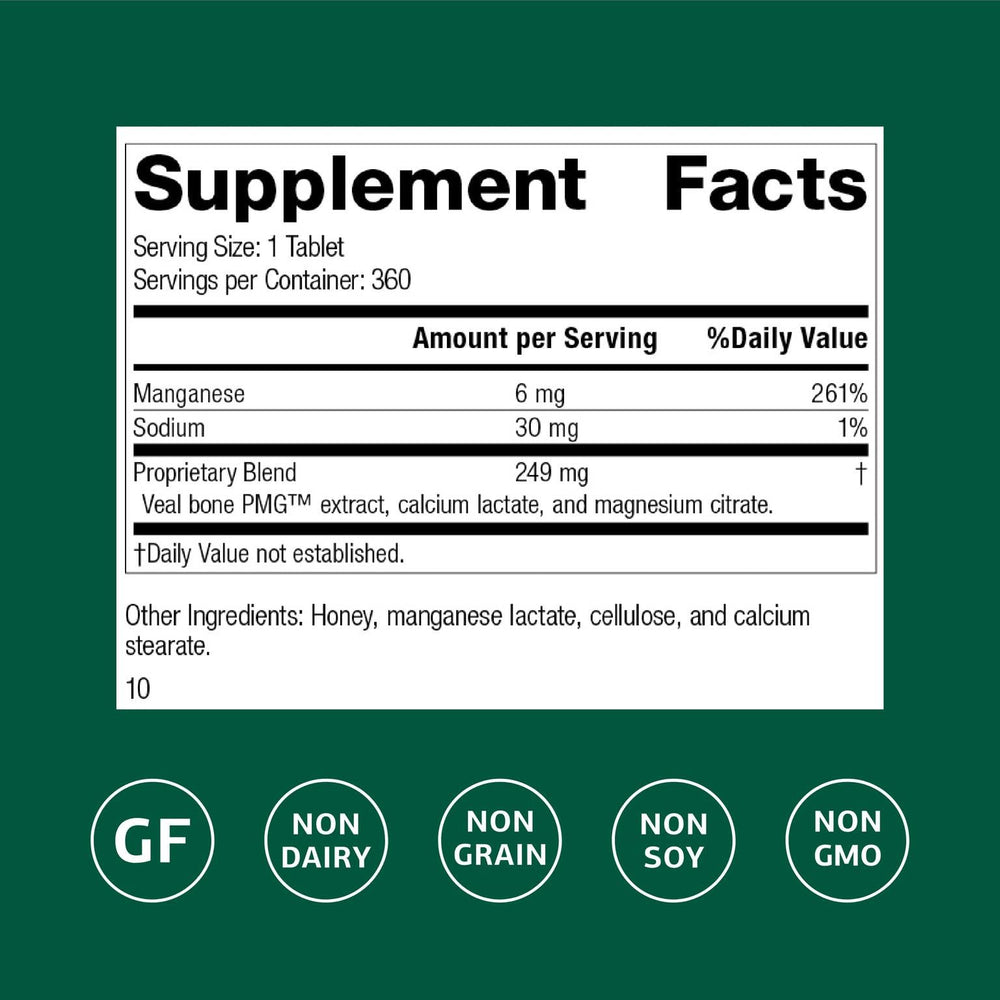 Standard Process Biost label close-up highlighting gluten-free and dairy-free features.